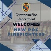 Owatonna welcomes new paid on call fire fighters