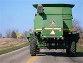 Combine in roadway