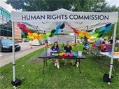 photo of OHRC members at Pride in the Park July 12 2025