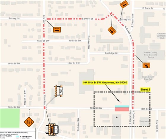 18th Street SW Detour Plan
