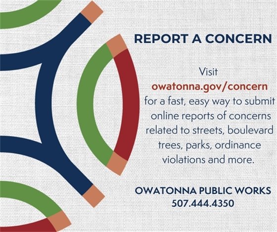 https://www.owatonna.gov/700/Report-a-Concern