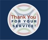 Thank you for your service graphic