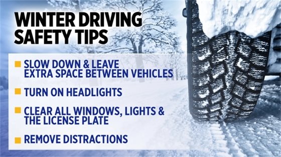 Winter Driving safety tips