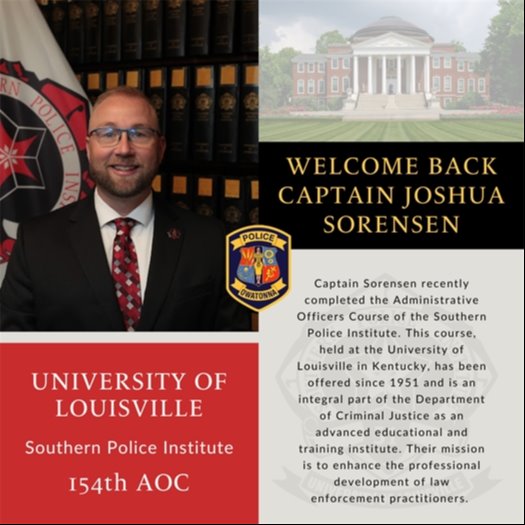 photo of Captain Josh Sorensen Graduation