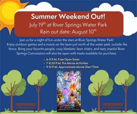 summer weekend out graphic