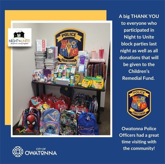 School Supplies collected