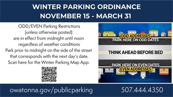 photo of winter parking ordinance