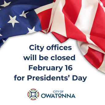 City offices closed for President's Day Feb 16 2026