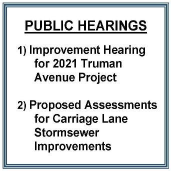 Public Hearings - January 19, 2021