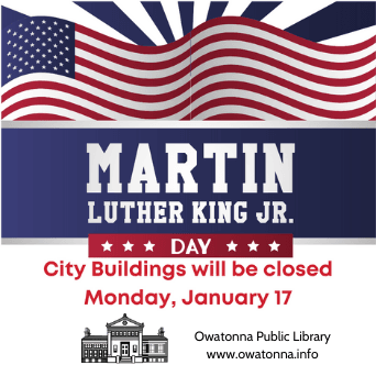 City buildings will be closed Monday January 17