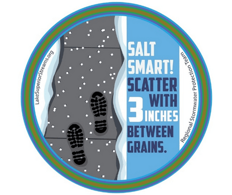 Salt Smart Scatter with 3 Inches Between Grains (Image Credit: MPCA)